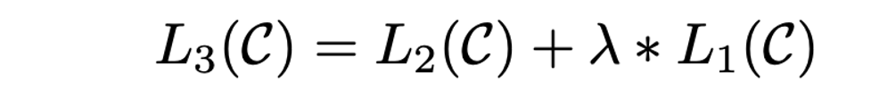 Final objective during supervised fine-tuning for certain tasks: L3 = L2 + lambda * L1