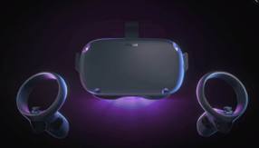 Oculus Quest, headset and controllers Oculus Quest, headset and controllers