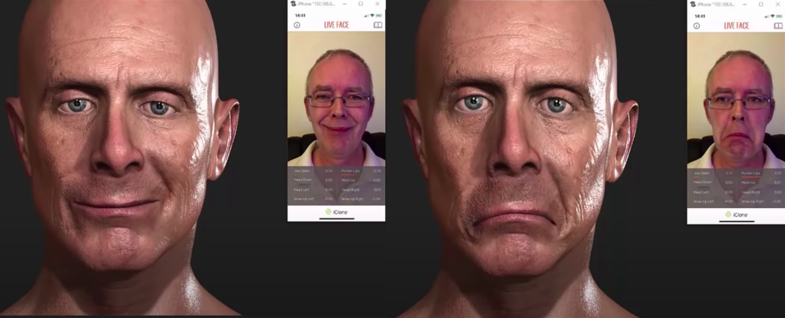 Reallusion character and facial rigging through iphone app