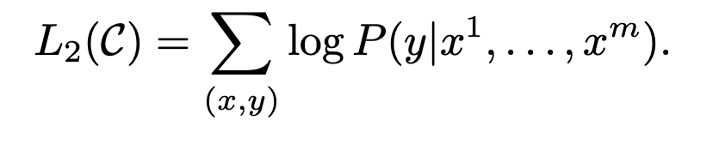 Supervised fine tuning objective function used in GPT Supervised fine tuning objective function used in GPT