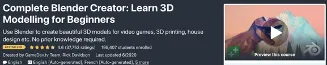 Udemy Blender Course