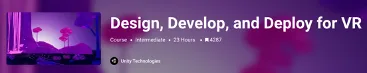 Design, Develop, Deploy for VR 