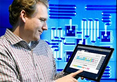picture of a man with quantum computer